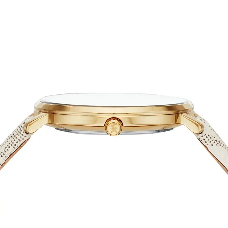 Michael Kors Addyson White PVC Ladies Watch- MK2946